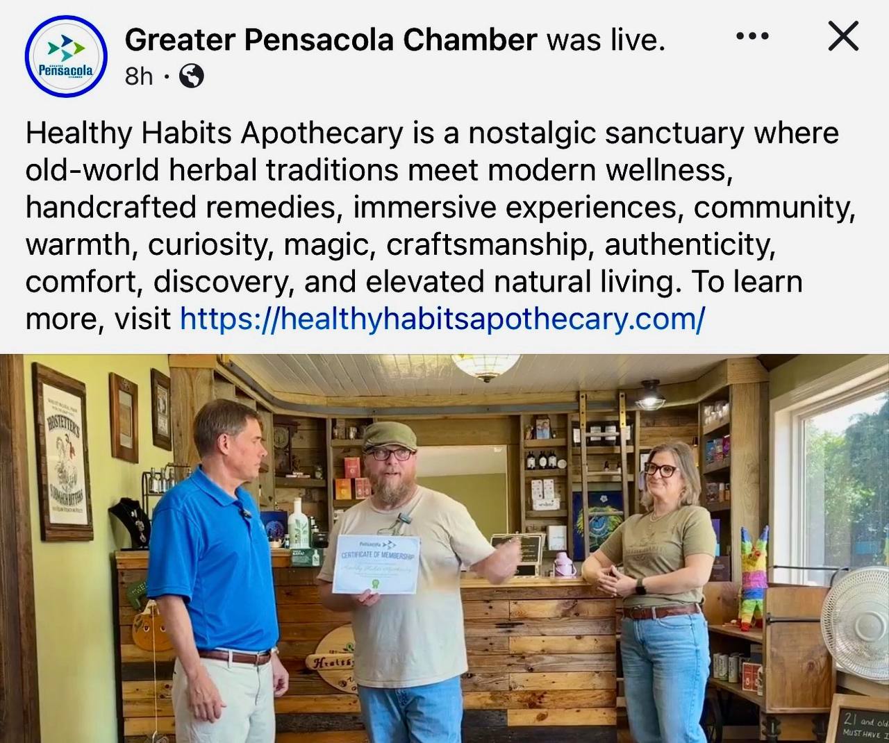 Terry at the Pensacola Chamber of Commerce
